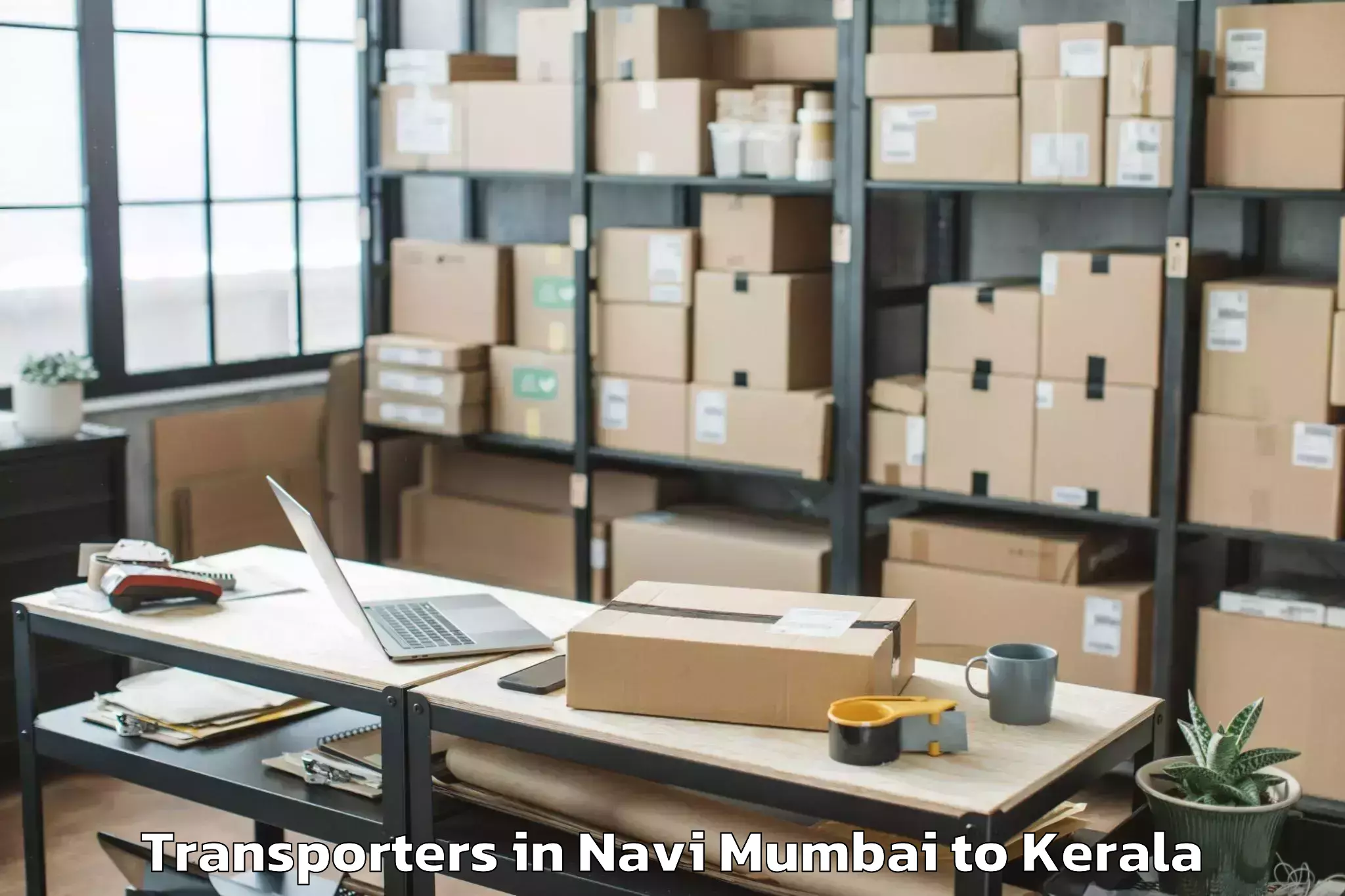 Book Navi Mumbai to Mannarakkat Transporters Online